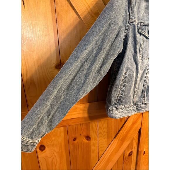 Express Medium Wash Denim Trucker Jacket Size XXL nwt (4727) - Picture 2 of 6